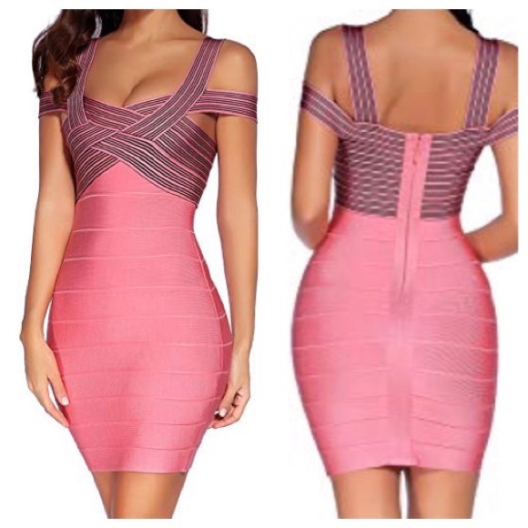 Marley Pink Bandage Dress - Picture 2 of 4